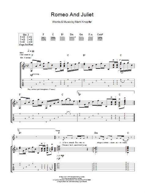 Love theme from romeo & juliet. Romeo And Juliet by Dire Straits - Guitar Tab - Guitar Instructor