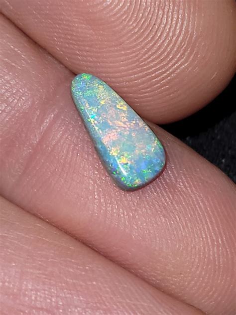 Opal Mintubi Semi Black Cut Stone Australian Opal Mines