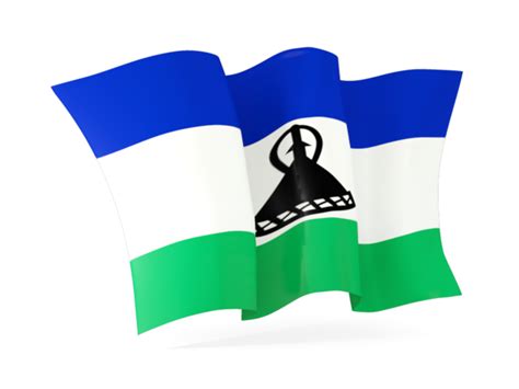 The national flag of lesotho download free here. Waving flag. Illustration of flag of Lesotho