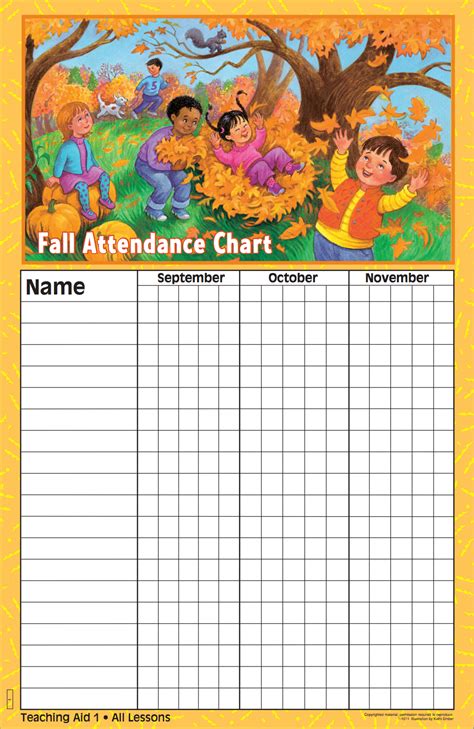 Sunday School Attendance Chart Free Printable Free Printable A To Z