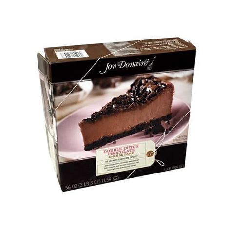 I serve this mousse in individual glasses with cointreau and whipped cream. Jon Donaire Double Dutch Chocolate Cheesecake (56 oz ...