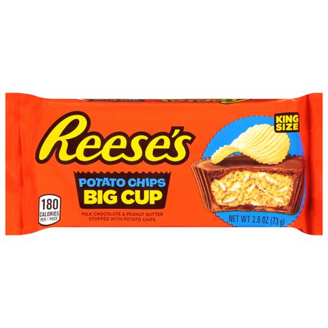 Save On Reeses Big Cup Potato Chips Peanut Butter Cups King Size Order Online Delivery Stop