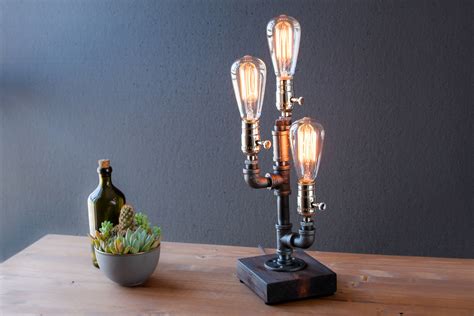 Edison Lamp Rustic Decor Table Lamp Industrial Lamp Steampunk Light Housewarming T T For