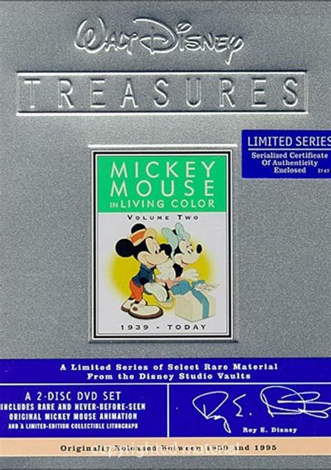 Mickey Mouse In Living Color 2 Walt Disney Treasures Limited Edition