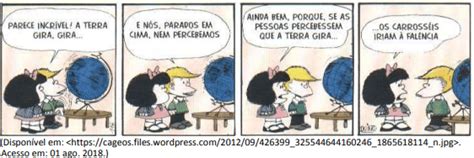 Aio Observe A Seguinte Tirinha Da Mafalda Mafalda Na