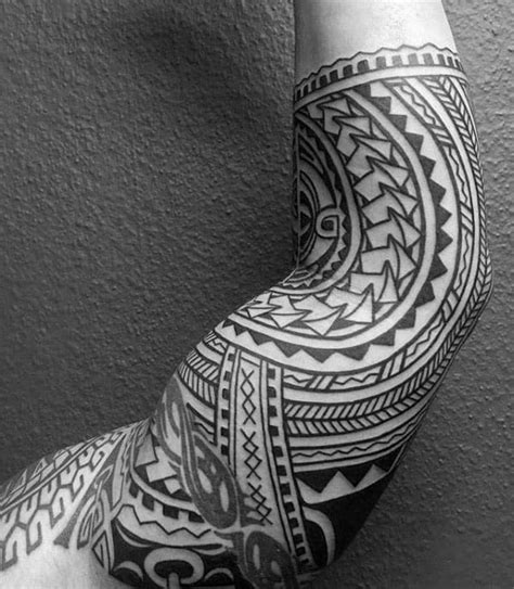 50 Cool Polynesian Half Sleeve Tattoo Designs For Men 2023