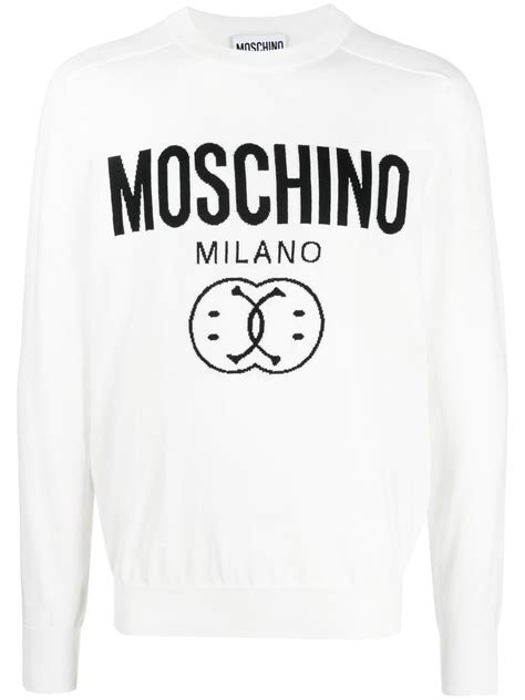Moschino Logo Print Sweatshirt Farfetch