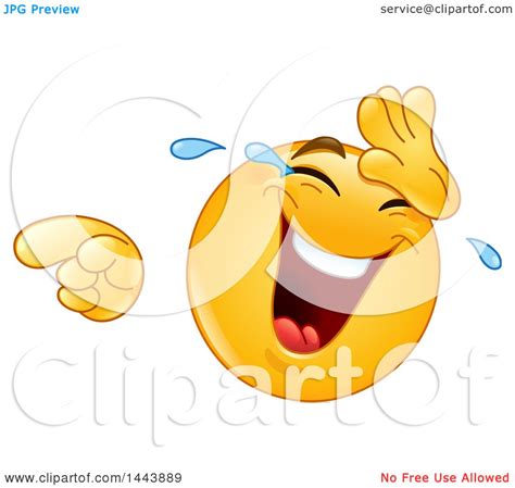Clipart Of A Cartoon Yellow Emoji Smiley Face Emoticon