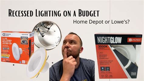 Whether you're installing recessed lights in new construction or remodeling a room, first plan your light placement. Budget Recessed Lighting, Home Depot or Lowe's, How to ...