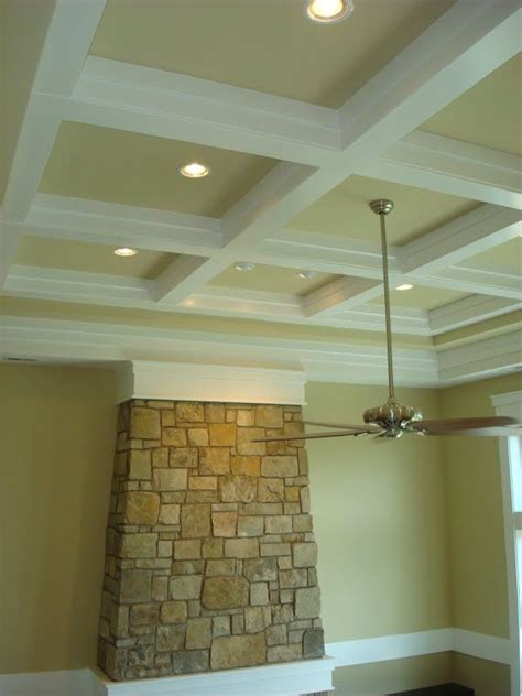 A wide variety of coffered ceiling options are available to you Coffered ceiling + paint color scheme | Living room ceiling