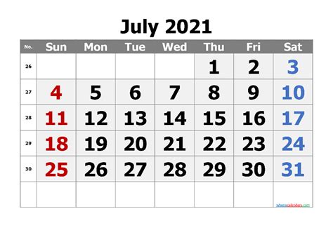 Free Printable Calendar July 2021 And 2022 And 2023 Calendar