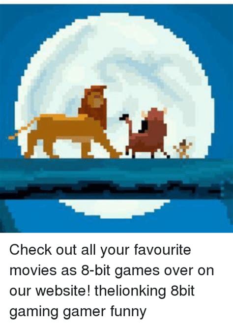 Check Out All Your Favourite Movies As 8 Bit Games Over On Our Website