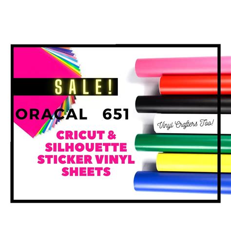 Oracal 651 Vinyl Sheets Permanent Vinyl Silhouette Vinyl Etsy