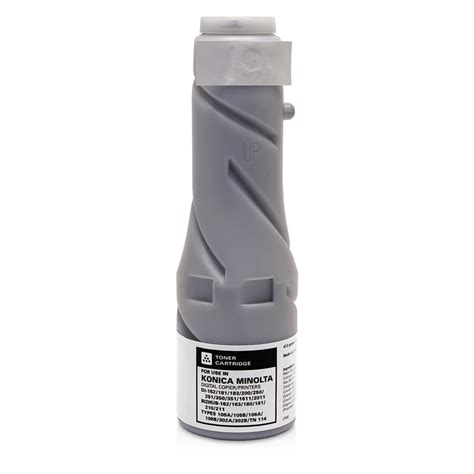 Shake the toner bottle well about five times in the vertical direction. Toner Konica Minolta DI 150 181 183 200 201 | Bizhub 162 ...