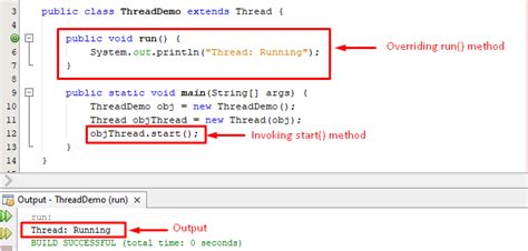 Canne Messager Réapprovisionnement run method in thread java coup