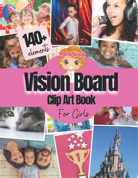 Vision Board Clip Art Book For Girls 140 Pictures Quotes And Words