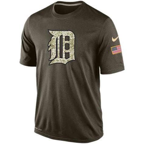 Men S Detroit Tigers Salute To Service Nike Dri Fit T Shirt Mlb Tigers