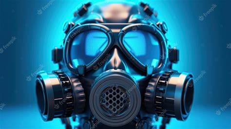 Premium Ai Image Futuristic Chemical Cyberpunk Gas Mask