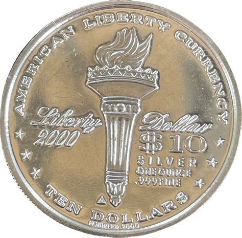 10 Dollars Norfed Liberty Dollar United States Numista