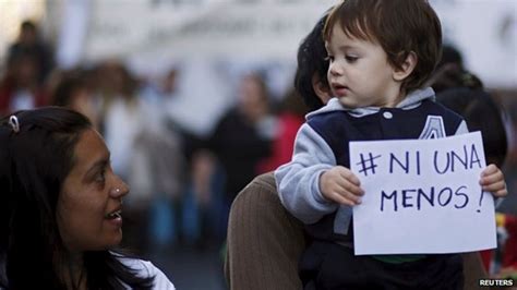 argentine marches condemn domestic violence bbc news