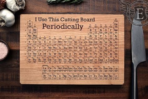 Items Similar To Periodic Table Cutting Board Science Art Geeky