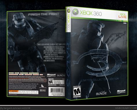 Halo 3 Limited Collectors Edition Xbox 360 Box Art Cover By Sergant