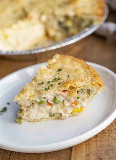 Using a rolling pin, roll the dough out into a circle. Classic Chicken Pot Pie {Flaky Crust!} - Dinner, then Dessert