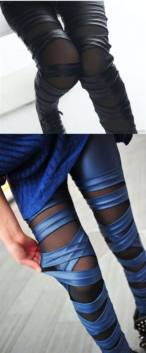 unique straps mesh leather lace leggings only 22 99 cute leggings leather and