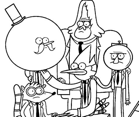Printable Cartoon Network Regular Show Coloring Pages Images And