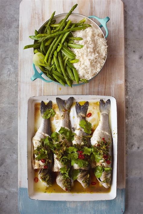 Jamie Olivers 15 Minute Meals Asian Style Sea Bass With Sticky Rice