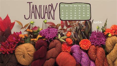 Free Downloadable January 2019 Calendar The Knit Picks Staff Knitting