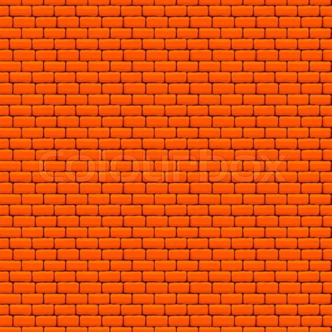 Orange Brick Wall Seamless Texture Stock Vector Colourbox