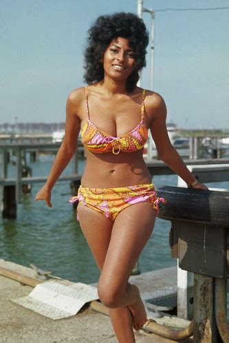 Pam Grier Sexy Busty Pin Up Glamour Pose Barefoot Bikini 1970 S Large Poster Ebay