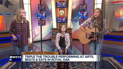 Triple The Trouble Is Performing At Arts Beats And Eats In Royal Oak
