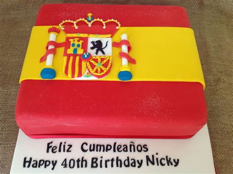 Check our cake designs and ideas. Spanish flag themed birthday cake for a Spanish themed ...