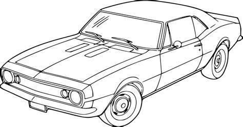 Coloriage gratuit de la voiture mini à imprimer et à colorier. Coloriage voiture Chevrolet à imprimer