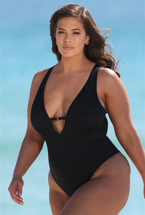 S4a Ashley Graham X Plus Size Swimsuits For All Dolled Up Plus Size Swimsuit Size 22 Black