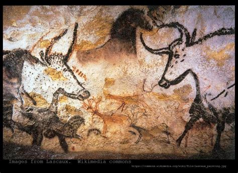 Cave Painting Of Lascaux France By Humankind Simple Lines And Marks