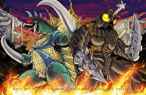Gigan And Megalon Kaiju Art Horror Monsters King Kong Sci Fi Art
