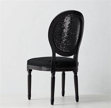 Great savings & free delivery / collection on many items. Black Vintage French Sequin Desk Chair