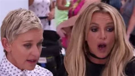Britney Spears And Ellen Degeneres Crash A Shopping Mall Video