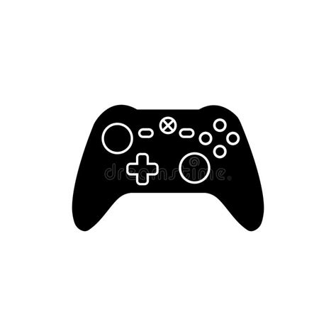 Video Game Controller Icon Vector Joystick Illustration Sign Manual