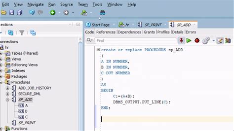 How To Create Stored Procedures In Oracle Database