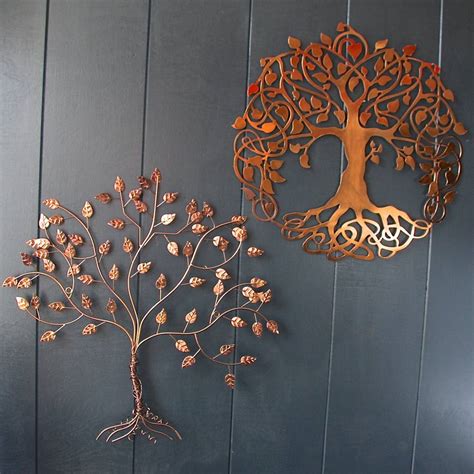 The client of this space loves godiva chocolate which was the inspiration for the overall color scheme. Copper Wire Tree Of Life Wall Art By London Garden Trading | notonthehighstreet.com