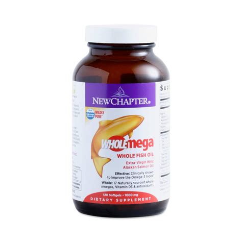 Fish oil supplement for kids: Wholemega Fish Oil by New Chapter - Thrive Market