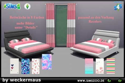 Blackys Sims 4 Zoo Modern Double Bed • Sims 4 Downloads