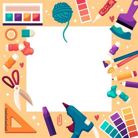 Free Vector Do It Yourself Creative Workshop Copy Space Art