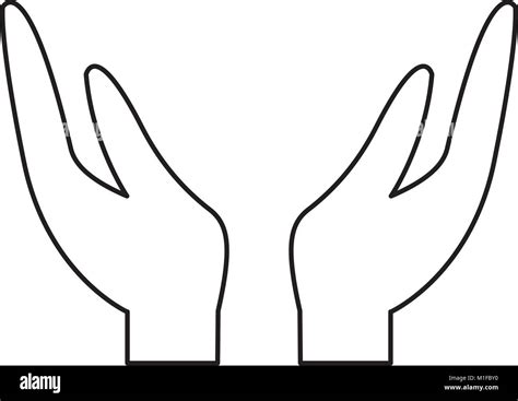 Two Hands Support Charity Gesture Icon Stock Vector Image And Art Alamy