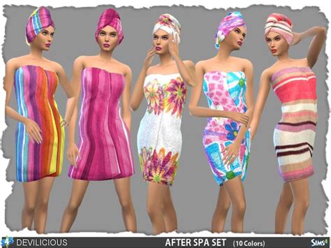 After Spa Towel And Towelwrap Set By Devilicious At Tsr Sims 4
