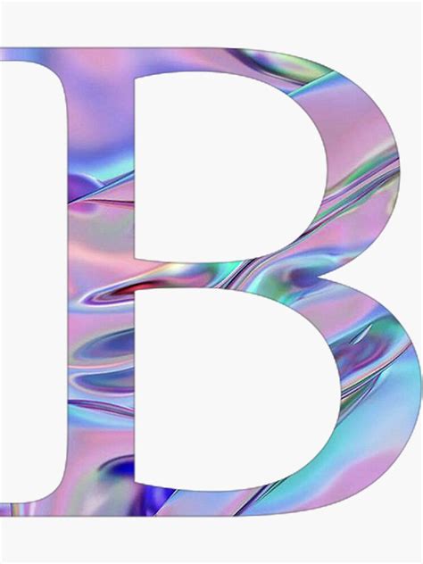 Beta Holographic Chrome Greek Letter Sticker For Sale By